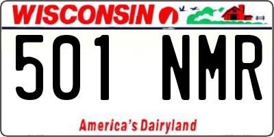 WI license plate 501NMR