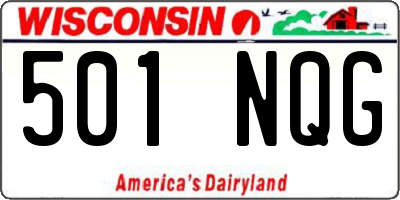WI license plate 501NQG
