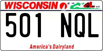 WI license plate 501NQL