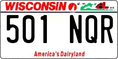 WI license plate 501NQR