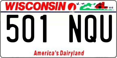 WI license plate 501NQU