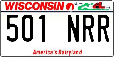 WI license plate 501NRR