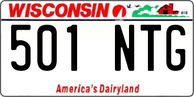 WI license plate 501NTG