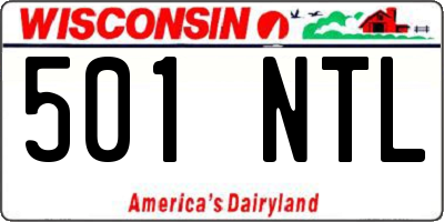 WI license plate 501NTL