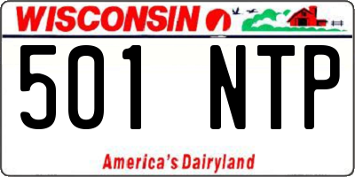 WI license plate 501NTP