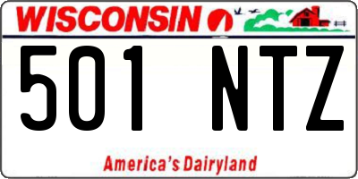 WI license plate 501NTZ