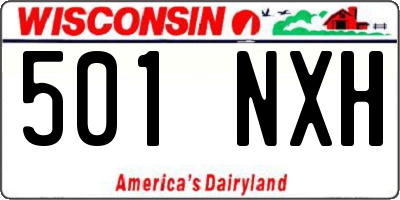 WI license plate 501NXH