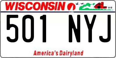 WI license plate 501NYJ