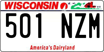 WI license plate 501NZM