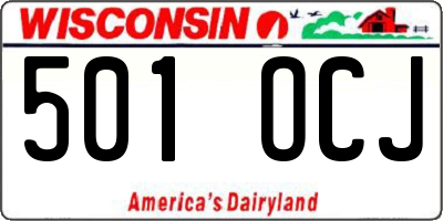WI license plate 501OCJ