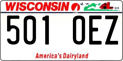 WI license plate 501OEZ