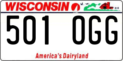 WI license plate 501OGG