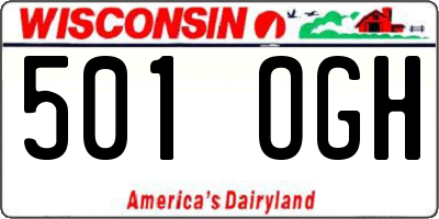 WI license plate 501OGH