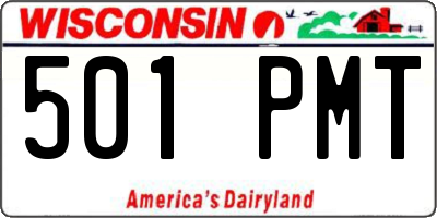 WI license plate 501PMT
