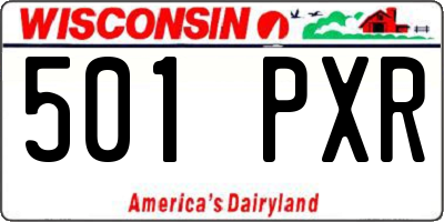 WI license plate 501PXR