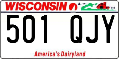WI license plate 501QJY