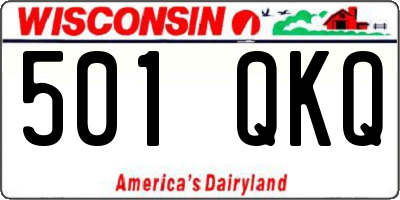 WI license plate 501QKQ