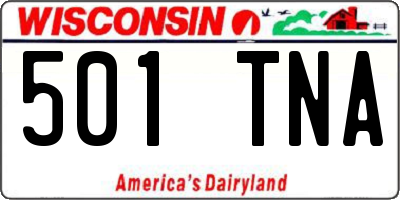 WI license plate 501TNA