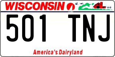 WI license plate 501TNJ