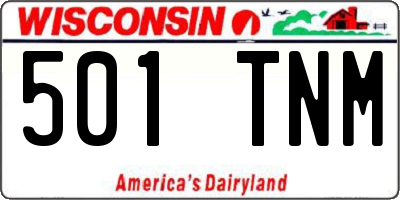 WI license plate 501TNM