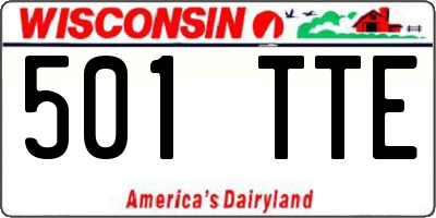 WI license plate 501TTE