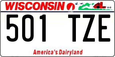 WI license plate 501TZE