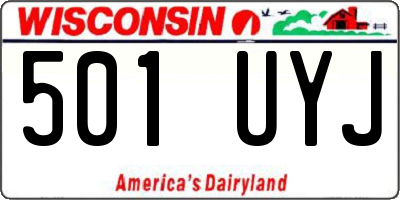 WI license plate 501UYJ