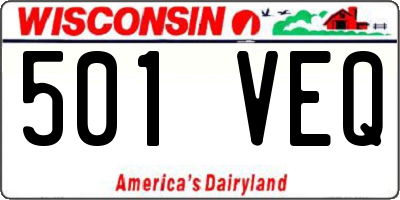 WI license plate 501VEQ