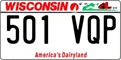 WI license plate 501VQP