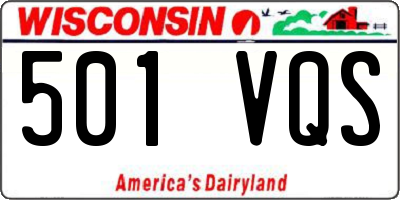 WI license plate 501VQS