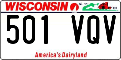 WI license plate 501VQV
