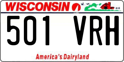 WI license plate 501VRH