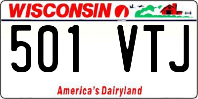 WI license plate 501VTJ