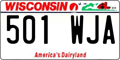 WI license plate 501WJA