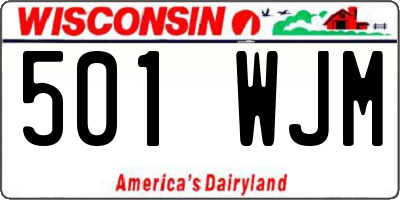 WI license plate 501WJM