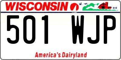 WI license plate 501WJP