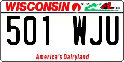 WI license plate 501WJU