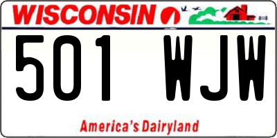 WI license plate 501WJW