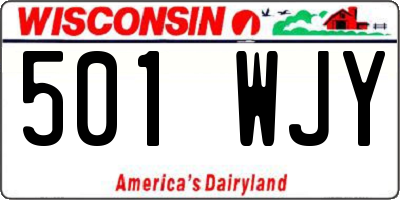 WI license plate 501WJY
