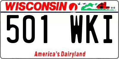 WI license plate 501WKI