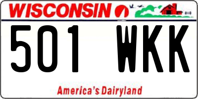 WI license plate 501WKK