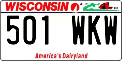 WI license plate 501WKW