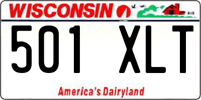 WI license plate 501XLT