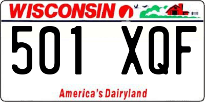 WI license plate 501XQF