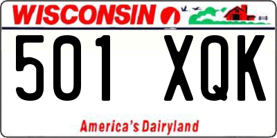WI license plate 501XQK