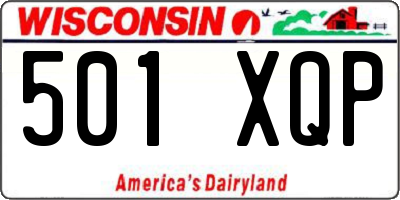 WI license plate 501XQP