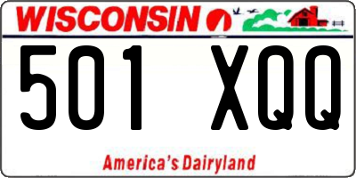 WI license plate 501XQQ