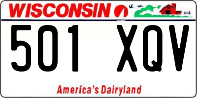 WI license plate 501XQV