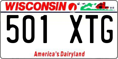 WI license plate 501XTG