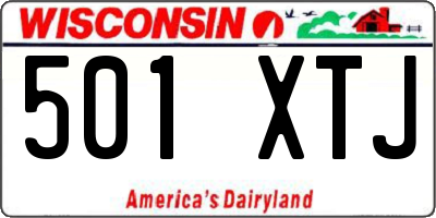 WI license plate 501XTJ